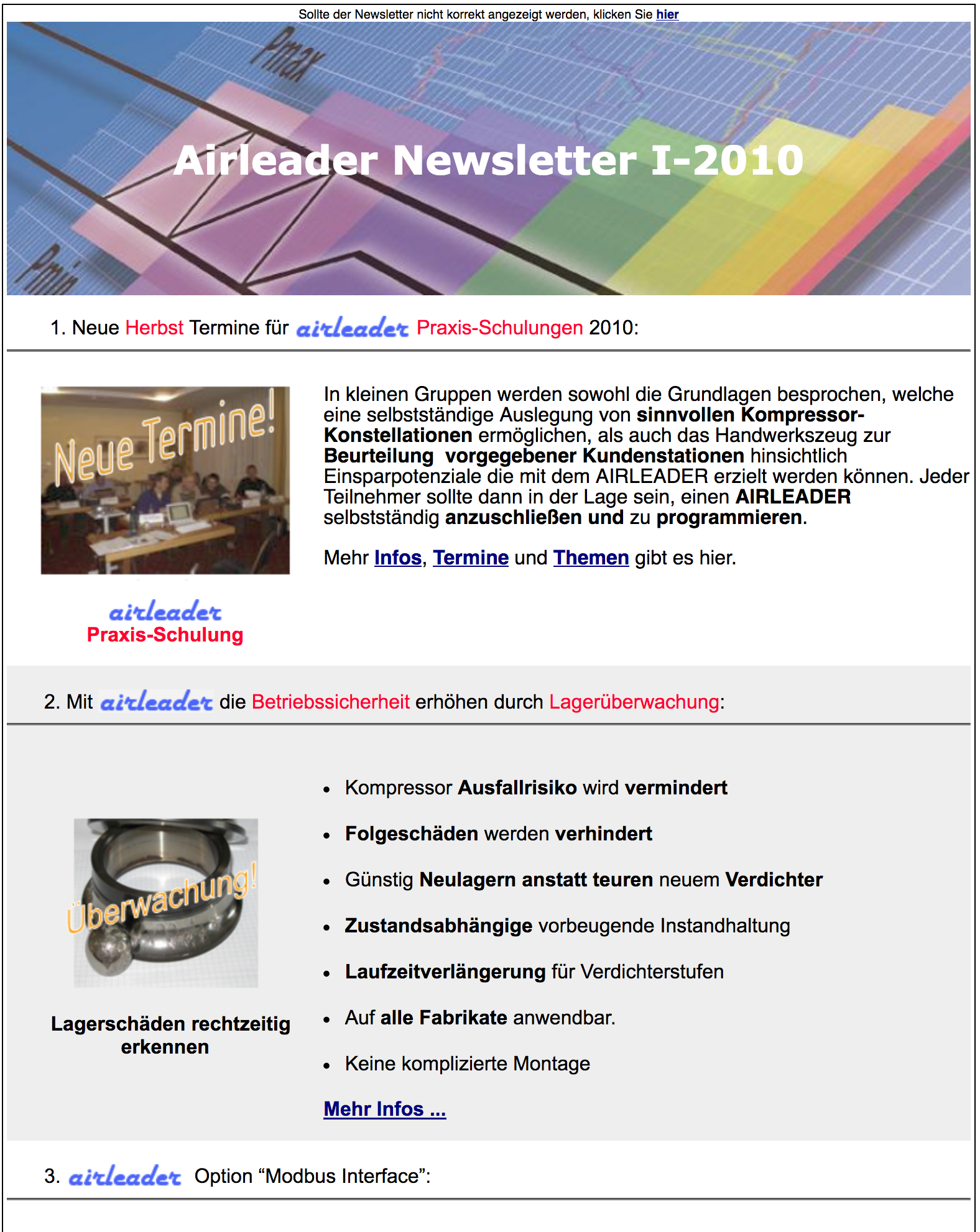 Airl Newsletter I 2010 Airl Newsletter I 2010